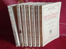 Les Grands Procès de l'Histoire, Tomes 1 à 7 H. ROBERT 1924-30 Payot