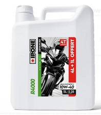 Huile IPONE R4000 10W40 bidon 4 litres + 1 litre offert lubrifiant moto