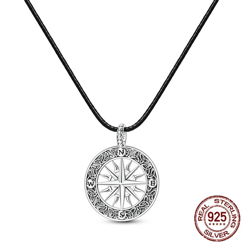 Collier pendentif boussole - pendentif,