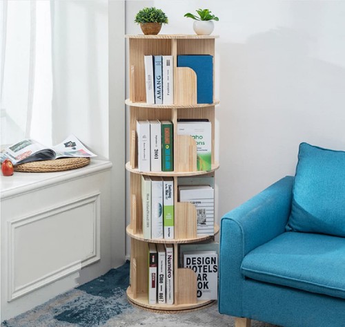 Bois massif bibliothèque - bois,