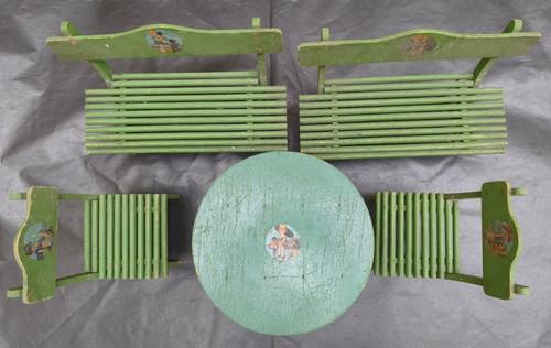 Rare salon jardin bois - de, en