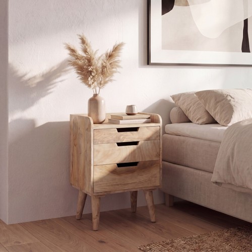 Finebuy table nuit - table, bois