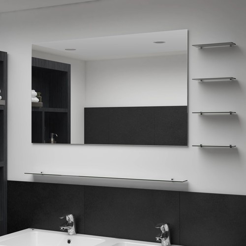 Miroir mural avec - miroir, etagères