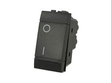 Interrupteur bipolaire noir 2P