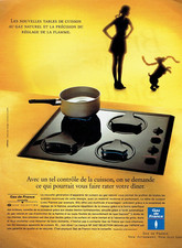 1995 Gaz de France Advertising 08 24 Advertising Cooking Table Linéa Flame