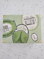 LADUREE Paris Green box with Parisian Landmarks * RARE * Collector's item