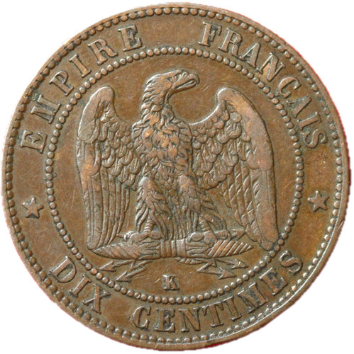 14073 centimes 1855 k - #14073, 10
