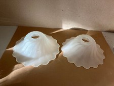 2 abats jours vintage en verre