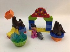 Lego Duplo Circus Show 10503 Building Set 25pcs Seals Fish Girl Complete