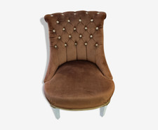 Fauteuil crapaud capitonné 1970