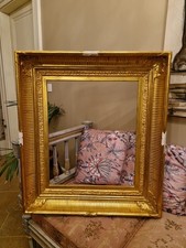 Grand Cadre Ancien En Bois Doré De Style EMPIRE