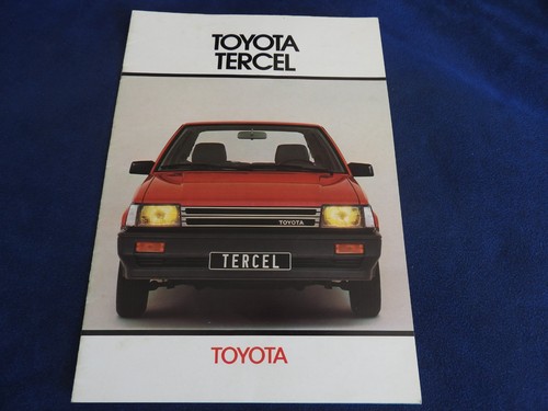 Catalogue toyota tercel - toyota, 1983