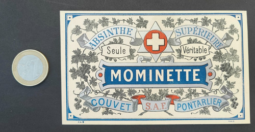 Ancienne étiquette absinthe - étiquette,