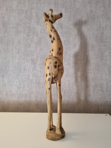 Sculpture girafe bois - sculpture,