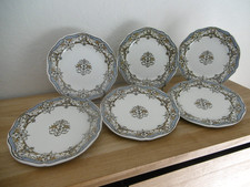 SIX ASSIETTES PLATES FAIENCE
