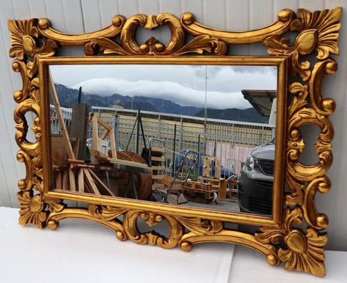 Miroir baroque bois - miroir,