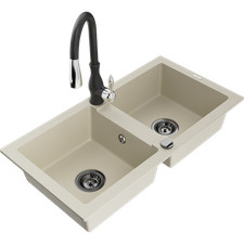 Évier en granit double bassin