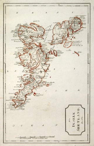 Shetland îles écosse carte - shetland,