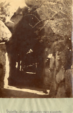 Grèce, Tyrinthe, couloir Intérieur des Murs d'Enceinte Vintage Albumen Prin