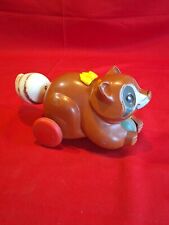 Fisher price Toys 1972 Vintage Raccoon Antique Toy 