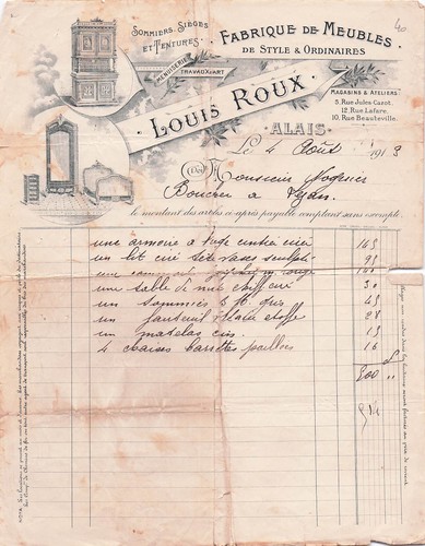 Alais menuisier roux louis - 30,