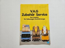 VOLKSWAGEN CADDY T3 TRANSPORTER CARAVELLE LT ACCESSORIES SALES BROCHURE 1980'S