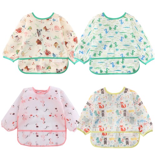 4pcs bavoirs manches - bavoirs, longues