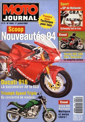 Moto journal 1093 essai test - moto,