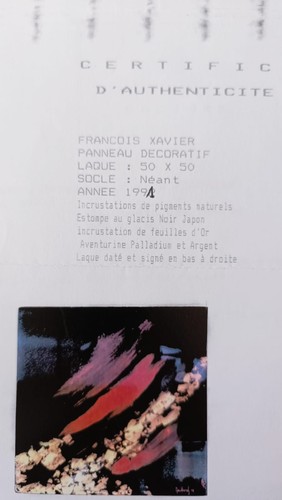 Panneau décoratif laque avec