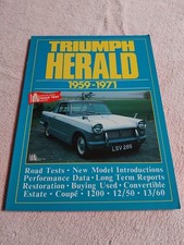 Triumph Herald 1959-1971 Brooklands Road Test Portfolio VGC Coupe 12/50 13/60