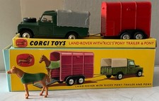 CORGI  GIFT SET No2 LAND ROVER 109 with RICE PONY TRAILER and PONY