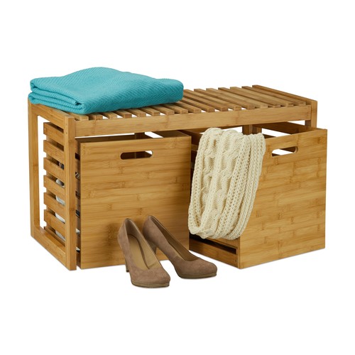 Banc chaussures bambou - à,