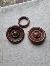 2 MACARONS EMBOUTS EN BOIS