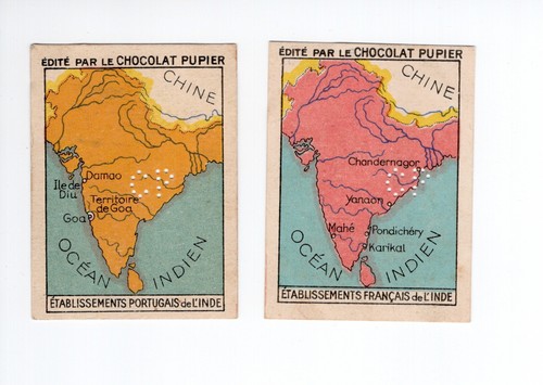 Chromo inde comptoir france - inde,