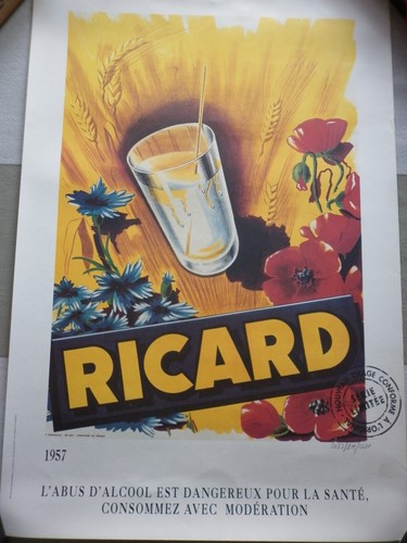 Affiche publicitaire ricard - affiche,