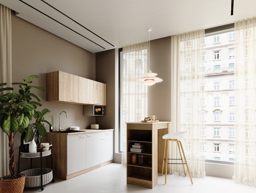Cuisine simple avec table - cuisine,
