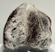 Vintage Adolfo Chinchilla Fur Hat size medium  and Neck Warmer Scarf Set