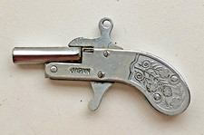 Miniature Vtg LITTLE ATOM 2mm Pinfire PISTOL Cap Gun 1.75" Long Japan Watch Fob