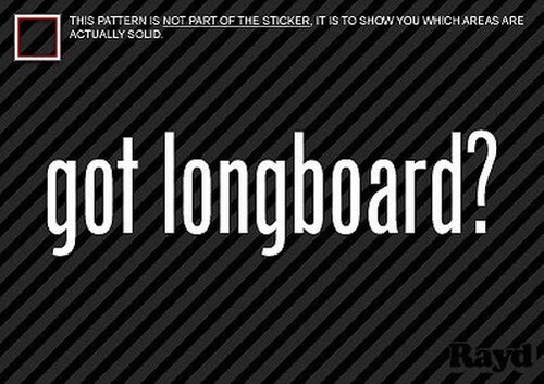 Got longboard autocollant - (2x),