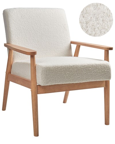 Fauteuil rétro bouclé - fauteuil,