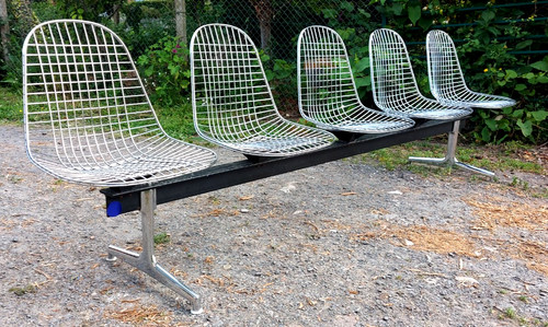 Banc design métal eames - design, wire