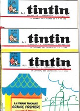 LOT de 6 magazines TINTIN de 1966 - Série COMPLETE du n°914 à 919..