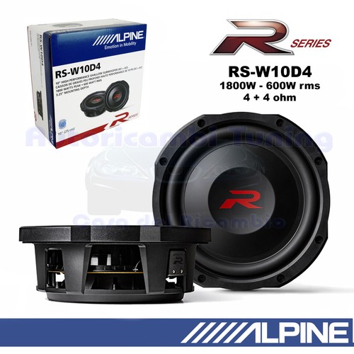 Subwoofer alpine rs2 w10d4 - alpine, rs2-w10d4
