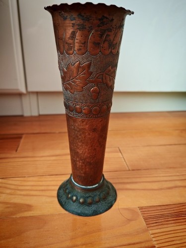 Vintage ancien vase cuivre - vintage, en