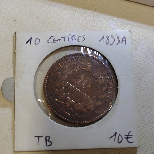 Pièce france centimes 1893 - france, 10