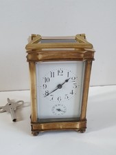 Travel clock alarm clock Brothers Couaillet - officer clock circa 1900