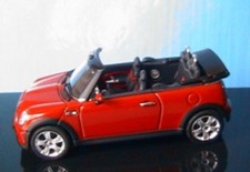 MINI COOPER S CABRIOLET RED AUTOART 54849 1/43 ROADSTER CAR R52 AUSTIN UK