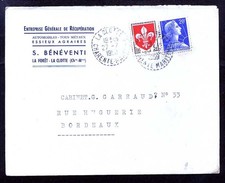 1924-envelope pub-508 approx pub metal recovery 1959 La forêt la clotte