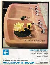 PUBLICITE ADVERTISING 095  1964  VILLEROY & BOCH  sanitaires lavabo céramique
