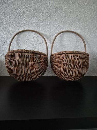 Anciens paniers sacs osier - paniers,,